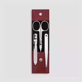 Набор маникюрный в кожаном футляре, цвет красный, 3 предмета, Classic Inox, ZWILLING J.A. HENCKELS, Германия, Наборы маникюрные