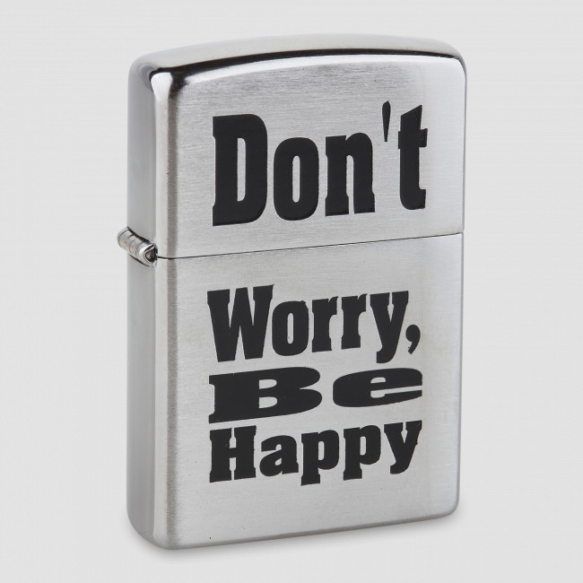 Зажигалка ZIPPO Don't worry, be happy, ZIPPO, США