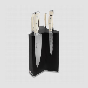 Набор из 6-ти кухонных ножей на подставке из бука, серия Ikon Cream White, WUESTHOF, Золинген, Германия, Наборы ножей 6 предметов