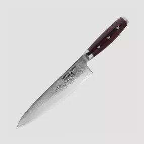 Профессиональный поварской кухонный нож 20 см, Gyuto, дамасская сталь, серия GOU 161, YAXELL, Япония, YAXELL SUPER GOU