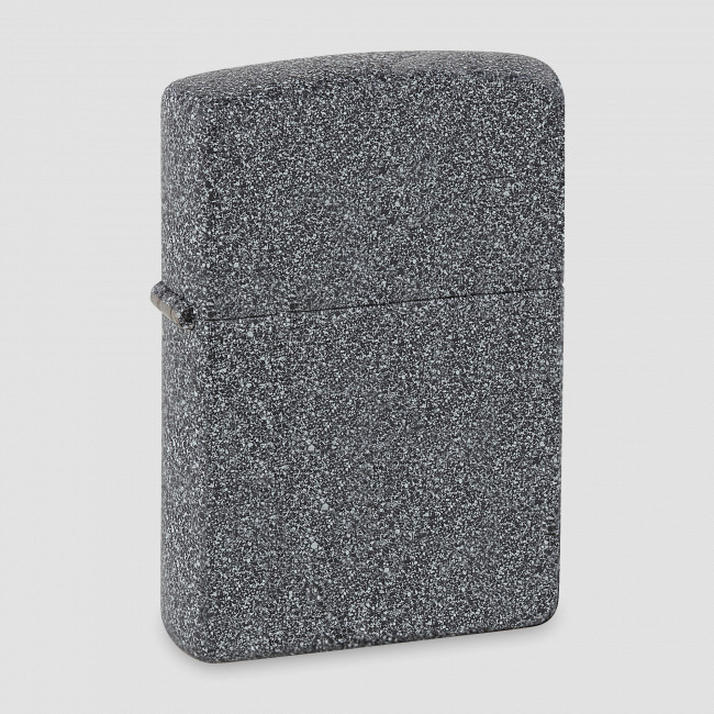 Зажигалка ZIPPO Classic с покрытием Iron Stone, латунь/сталь, серая, матовая, ZIPPO, США