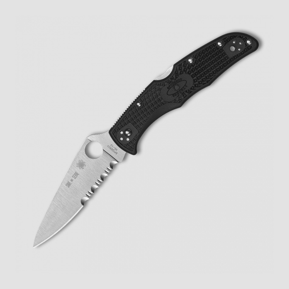Нож складной Endura 4 Lightweight Thin Red Line, 9,7 см, SPYDERCO, США