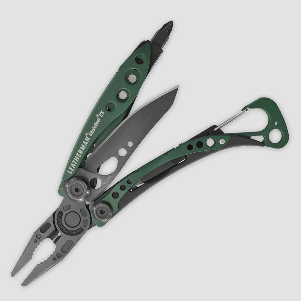 Мультитул Skeletool ,7 инструментов, цвет зеленый, LEATHERMAN, США