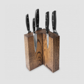 Набор из 6-ти кухонных ножей на подставке из дуба, серия Manhattan, ARCOS, Испания, Наборы ножей 6 предметов