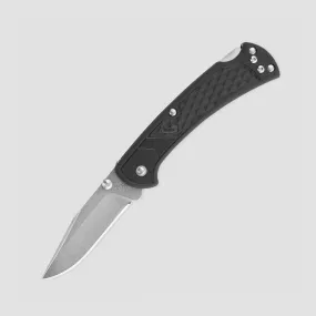Нож складной 112 Ranger Slim Select Black GRN , 7,6 см, материал клинка: сталь 420HC, материал рукояти: термопластик GRN, BUCK, США, 112 Ranger