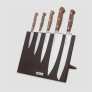 Набор кухонных ножей, 5 штук, на магнитной подставке ComposeEat, серия Classic Walnut, BERGER CUTLERY, Германия