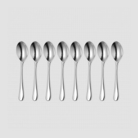 Набор кофейных ложек, 8 штук, сталь 18/10, серия Radford Bright, ROBERT WELCH, Великобритания, Столовые приборы и сервировка