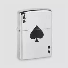 Зажигалка Classic Simple Spade Design High Polish Chrome, ZIPPO, США, Зажигалки