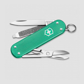 Нож швейцарский складной Classic Alox Minty Mint, 5 функций, 4 см, VICTORINOX, Швейцария, VICTORINOX Swiss Army Keychain
