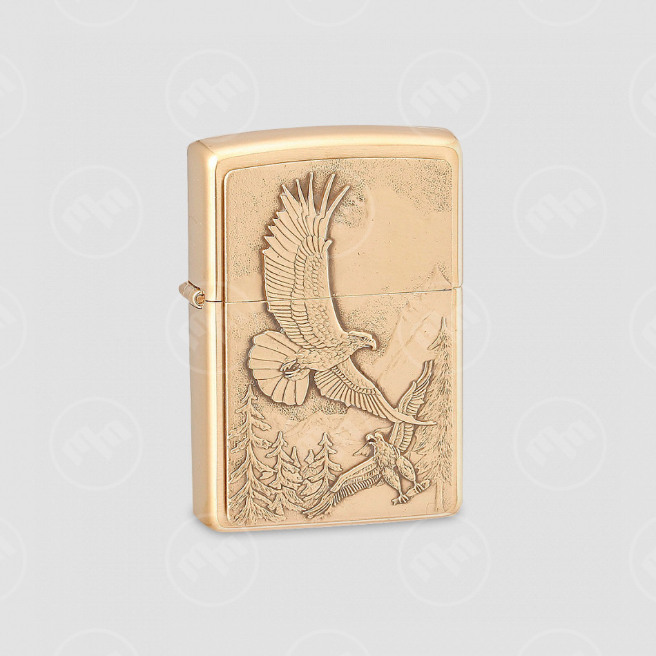 Зажигалка Eagles Brushed Brass, ZIPPO, США