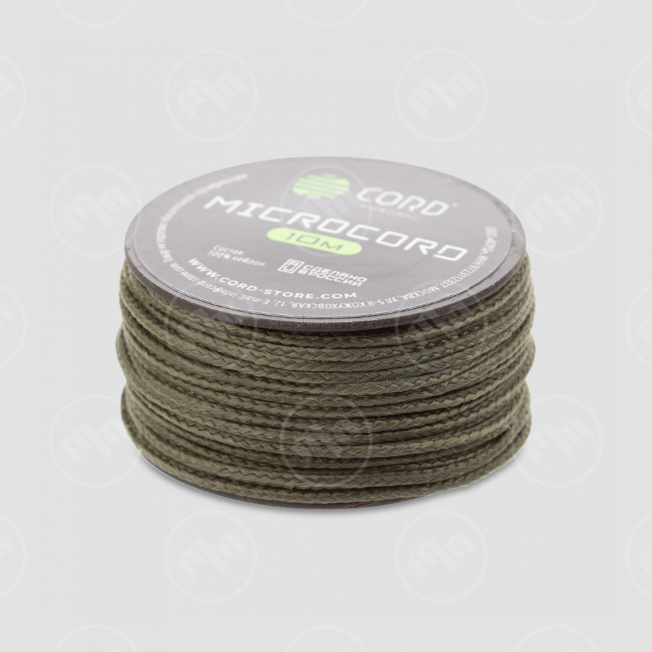 Микрокорд olive, 10 м, серия Cord Micro, CORD, Россия
