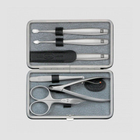 Набор маникюрный в кожаном футляре, цвет черный, 6 предметов, Twinox, ZWILLING J.A. HENCKELS, Германия, Маникюрные наборы ZWILLING