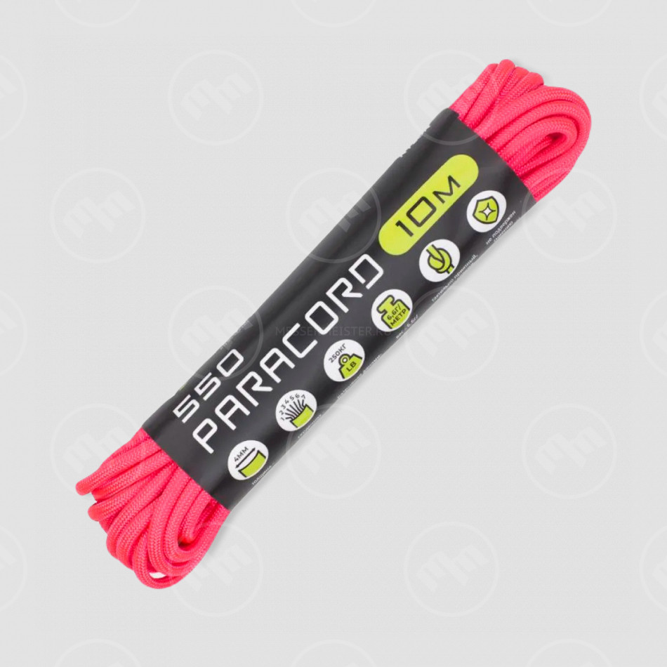 Паракорд 550 neon pink, 10 м, серия Cord 550, CORD, Россия