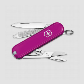 Нож швейцарский складной Classic SD Tasty Grape, 7 функций, 4 см, VICTORINOX, Швейцария, VICTORINOX Swiss Army Keychain
