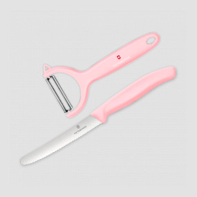 Набор из овощечистки и столового ножа Swiss Classic Trend Colors, VICTORINOX, Швейцария, Наборы нож + овощечистка