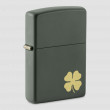 Зажигалка бензиновая Four Leaf Clover Green Matte, ZIPPO, США_00824780043335689771.jpg