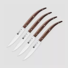Набор из 4-х столовых ножей для стейка, рукоять палисандр, серия Steak Knives, ZWILLING J.A. HENCKELS, Германия, ZWILLING J.A. HENCKELS (ГЕРМАНИЯ)