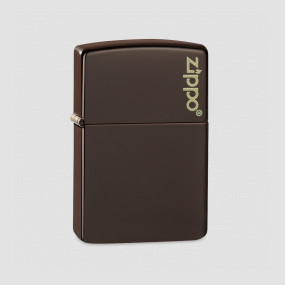 Зажигалка Classic Brown Matte Zippo Logo, ZIPPO, США, Зажигалки