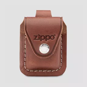 Чехол для широкой зажигалки с петлей, коричневый, 57х30x75 мм, ZIPPO, США, Аксессуары к зажигалкам ZIPPO