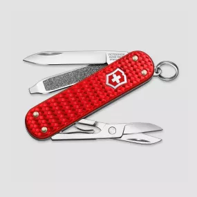 Нож швейцарский складной Classic SD Precious Alox Iconic Red, 5 функций, 4 см, VICTORINOX, Швейцария, Швейцарский нож