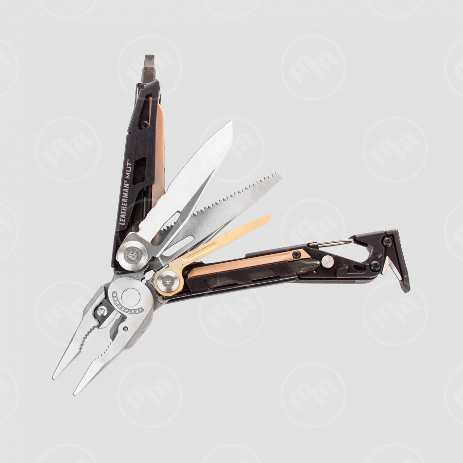 Мультитул Leatherman MUT, 16 инструментов, материал: нержавеющая сталь, цвет: стальной, LEATHERMAN, США