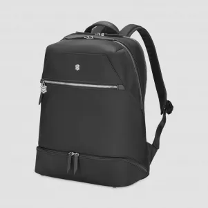 Рюкзак Victoria Signature Deluxe, 18 л, нейлон/кожа, синий, VICTORINOX, Швейцария, Рюкзаки