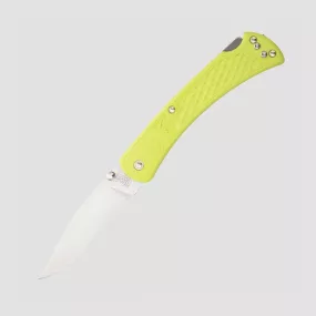 Нож складной 110 Folding Hunter Slim Selec Green, 9,5 см, материал клинка: сталь 420HC, материал рукояти: термопластик GRN, BUCK, США, BUCK (США)