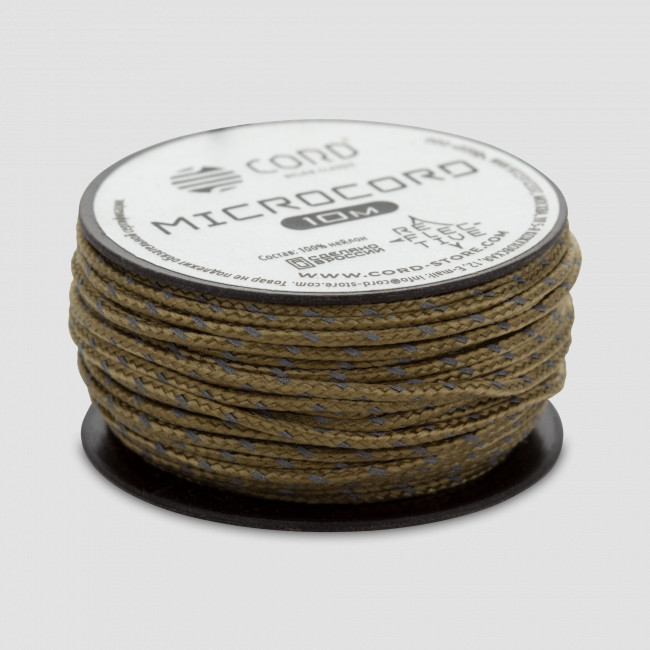 Микрокорд светоотражающий tan, 10м, серия Cord Micro, CORD, Россия