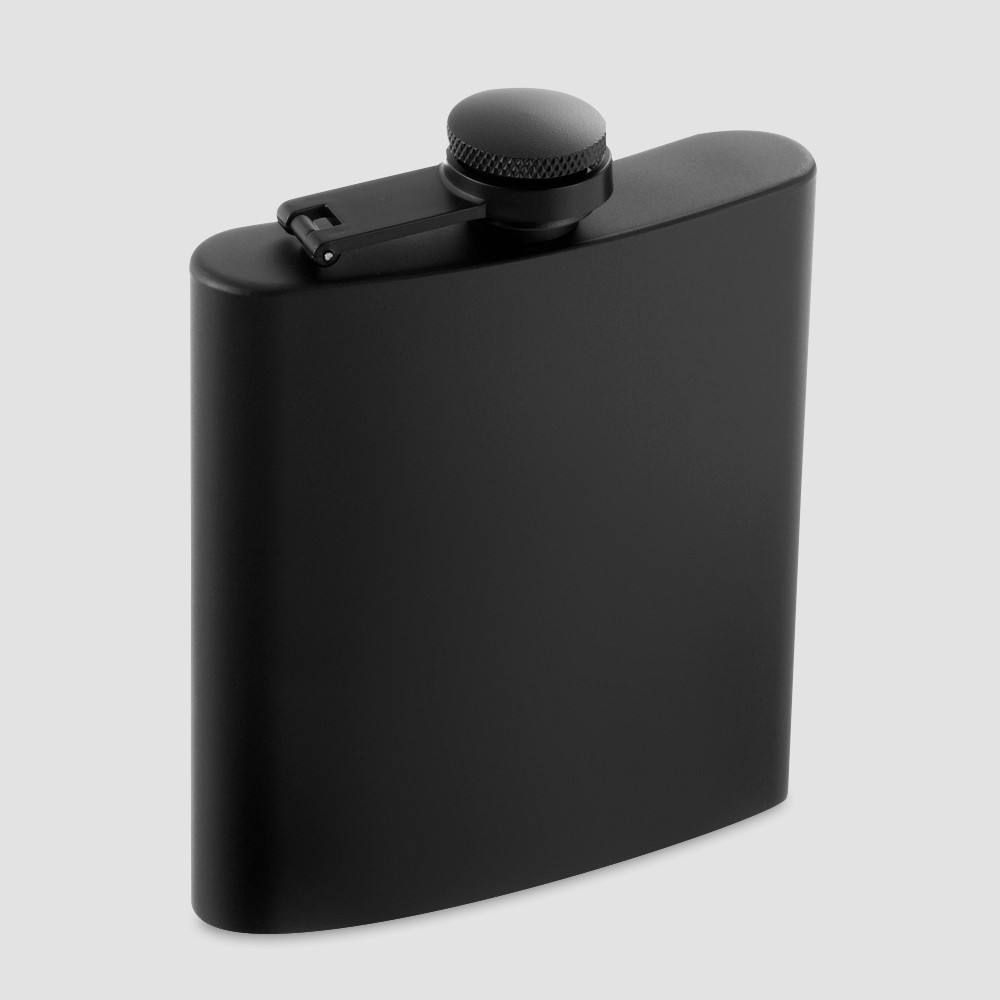 Фляга, 180 мл, сталь, черный, S. QUIRE, Италия