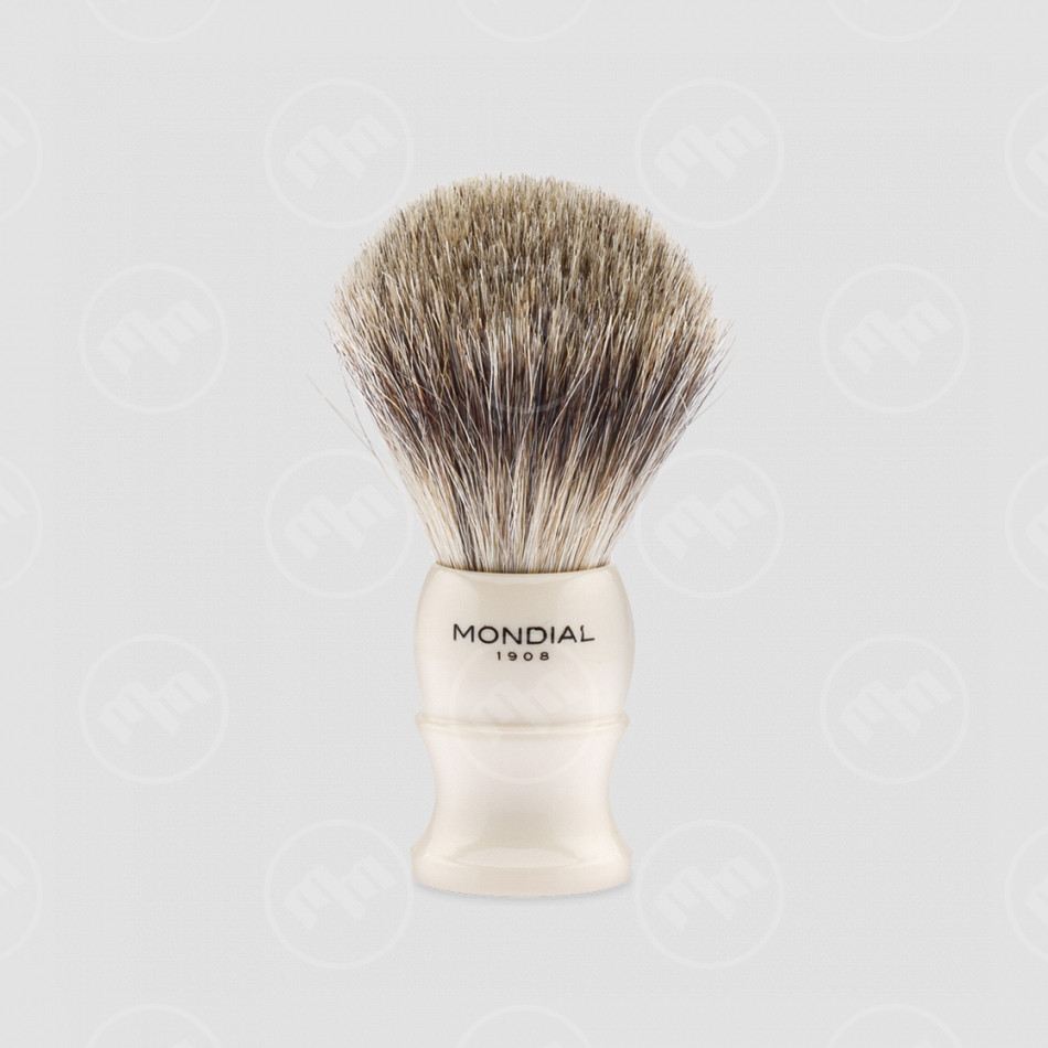 Помазок для бритья Mondial, высота: 9,8 см, материал: барсучий ворс, каучуковая смола, MONDIAL, Италия