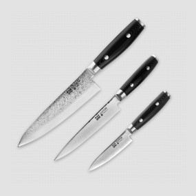 Набор из 3-х кухонных ножей поварская тройка, серия RAN, YAXELL, Япония, YAXELL (Япония)