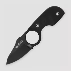 Нож с фиксированным клинком Amigo-X, Titanium Nitride, сталь AUS8, черный, KIZLYAR SUPREME, Россия, Ножи тычковые