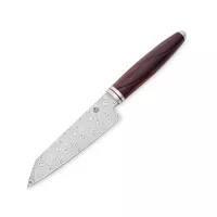 Нож универсальный кухонный Киритсуке, 10,2 см, QSP KNIFE, Китай видео продукта