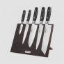 Набор кухонных ножей, 5 штук, на магнитной подставке ComposeEat (венге), серия RAN, YAXELL, Япония
