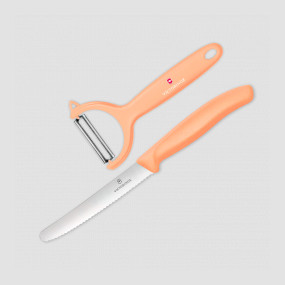 Набор из овощечистки и столового ножа Swiss Classic Trend Colors, VICTORINOX, Швейцария, Наборы нож + овощечистка