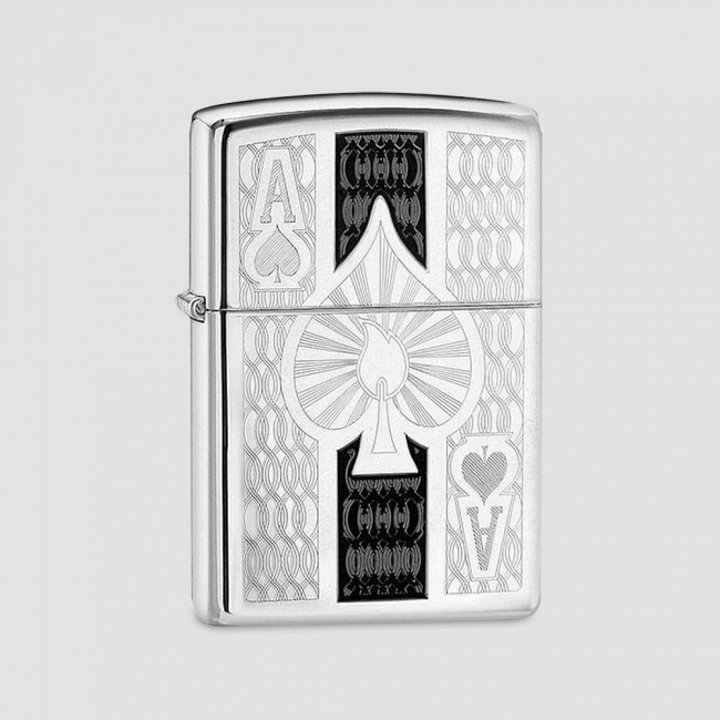 Зажигалка Ace High Polish Chrome, ZIPPO, США