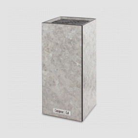 Подставка для кухонных ножей, универсальная, 10х10х23см, белый камень, композитный материал, серия Elegance, ComposeEat, Россия, Подставки для ножей