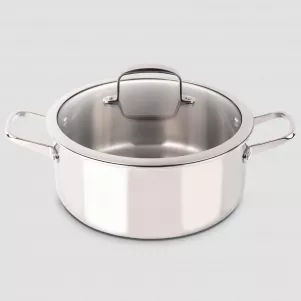 Кастрюля из нержавеющей стали с крышкой 4 л, d 24, h 10,8 см, 3-х слойная нержавеющая сталь, серия Forza, ARCOS, Испания, 