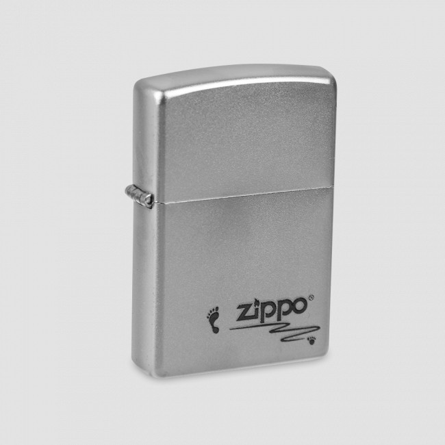 Зажигалка Footprints Satin Chrome, ZIPPO, США