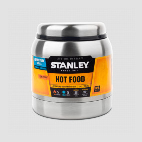 Термос с широким горлом для первых и вторых блюд Adventure, объем: 0,29 л, размер: 11 x 10,2 см, цвет: стальной, STANLEY, США, Термосы для еды STANLEY
