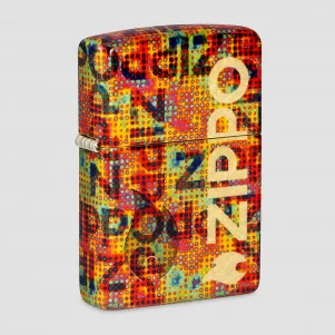 Зажигалка бензиновая Pixel Fusion 540 Tumbled Brass, ZIPPO, США, Зажигалки