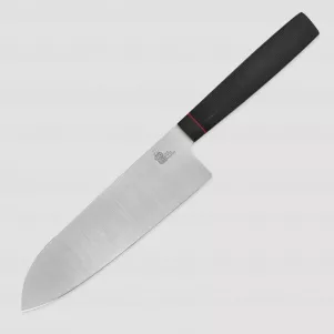 Нож поварской кухонный сантоку SA180, 18 см, сталь N690, Black, OWL KNIFE, Россия, OWL KNIFE (Россия)