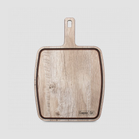 Доска сервировочная с ручкой, с желобом, 36х25см, дуб светлый, серия Fashion, ComposeEat, Россия, Столовые приборы и сервировка