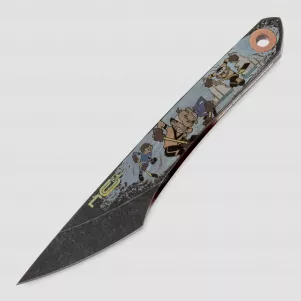 Нож с фиксированным клинком Koi, 3,4 см, N.C. CUSTOM, Россия, Ножи скрытого ношения