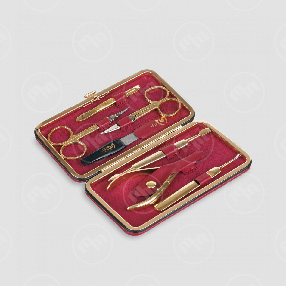 Набор маникюрный в футляре, 7 предметов, GD, Германия