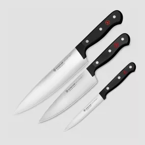 Набор из 3-х кухонных ножей поварская тройка, серия Gourmet, WUESTHOF, Золинген, Германия, Наборы кухонных ножей WUESTHOF