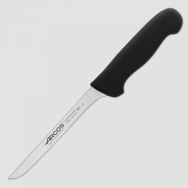 Нож кухонный обвалочный 16 см, рукоять - черная, серия 2900, ARCOS, Испания