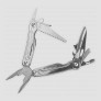 Мультитул, 11 инструментов, цвет серебристый, STINGER, Россия
