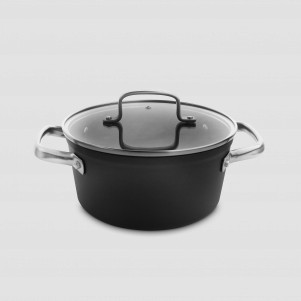 Кастрюля с крышкой d 20 см, объем 2,6 л, кованый алюминий с антипригарным покрытием, серия Samoa, ARCOS, Испания, 