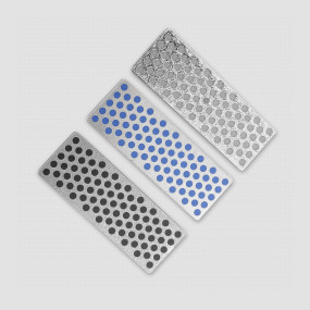 Набор из 3-х алмазных брусков Extra Extra Coarse / Extra Coarse / Coarse (120 micron / 120 mesh, 220 mesh / 60 micron, 325 mesh / 45 micron), размер: 7 х 2,5 х 0,5 см, DMT, США, DMT (США)